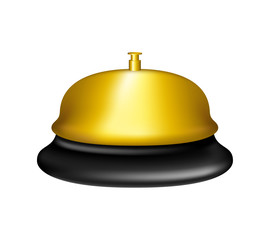 Golden service bell