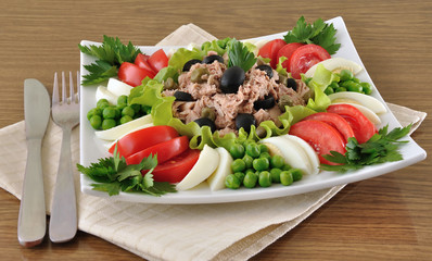 Tuna Salad and vegetables