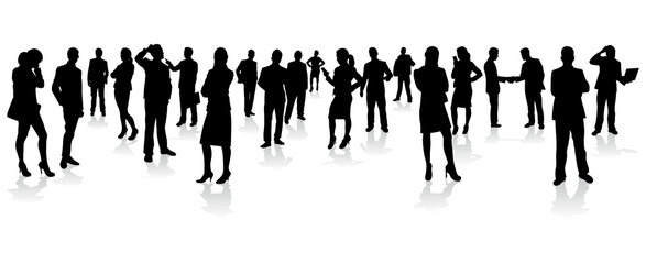 business people silhouettes