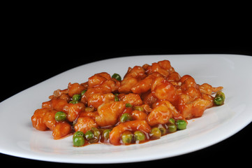 chicken with red sauce