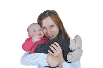 woman with  baby
