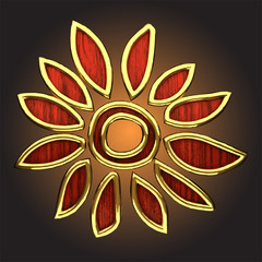 vector abstract flower