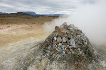 Volcanic fumarole.