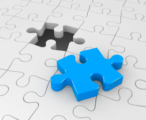 Fototapeta premium Jigsaw puzzle