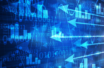 Blue arrow background