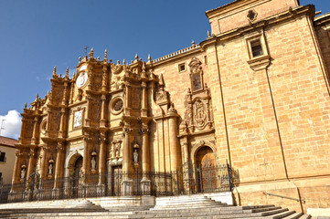 Fototapeta na wymiar Guadix Katedra Historii Sztuki, hiszpański barok