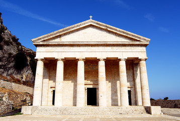 Greek temple in Kerkyra