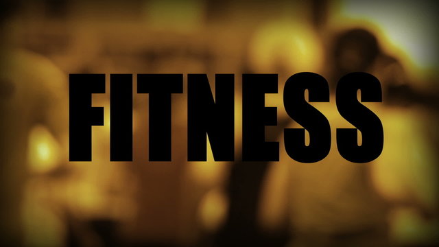 Fitness - Jogger im Hintergrund (Gold)