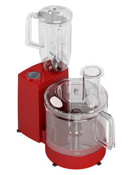 Red Food Processor