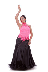 beautiful woman dancer posing