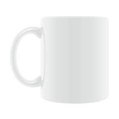 Tasse mit Henkel weiß