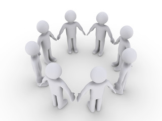 People in a circle