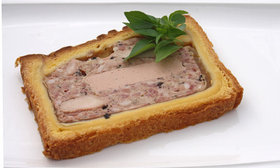 Tranche de paté au foie gras