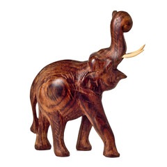 Elephant carved out of wood