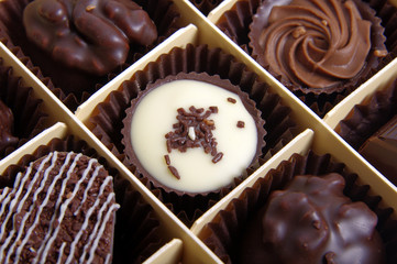 Chocolate Candy in the box