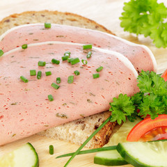 Leberpastete auf Brot