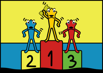 Obraz premium Star Character Champion pop art style