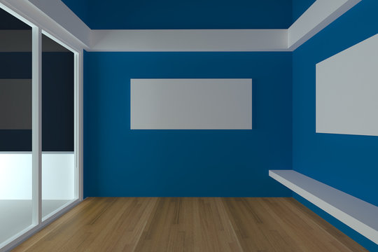 empty room interior design for living room