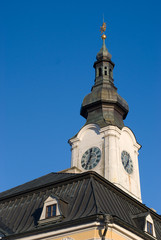 baroque town hall in Policka, Czech republic