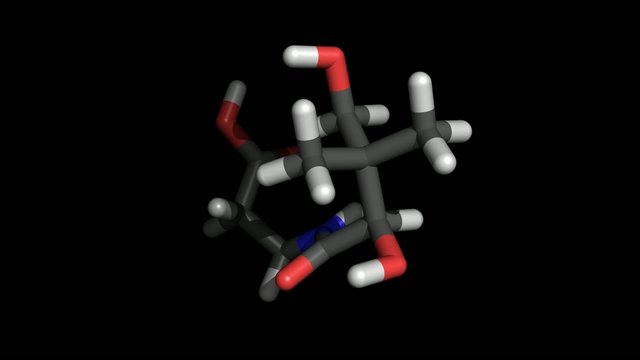 3d molecule of vitamin b5