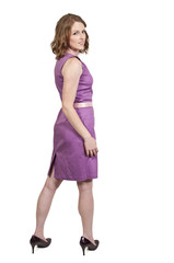 Beautiful Woman in a Mod Dress