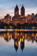 Fototapeta na wymiar Central Park West in New York City