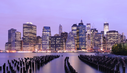 Fototapeta na wymiar Manhattan skyline śródmieście