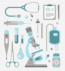 Vector set of medical icons