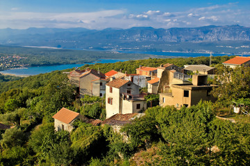 Adriatic Town of Dobrinj view