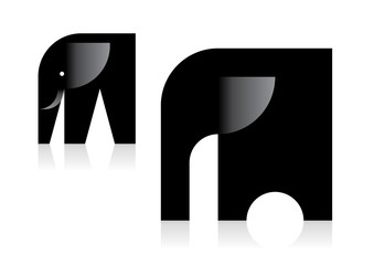 Simple picture of an elephant