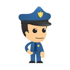 funny cartoon policeman