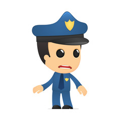funny cartoon policeman