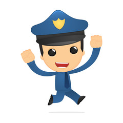 funny cartoon policeman