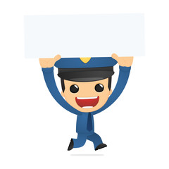 funny cartoon policeman