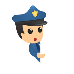 funny cartoon policeman