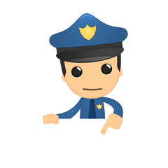 funny cartoon policeman