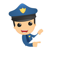 funny cartoon policeman