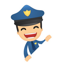 funny cartoon policeman