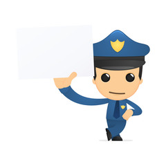 funny cartoon policeman