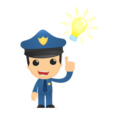 funny cartoon policeman
