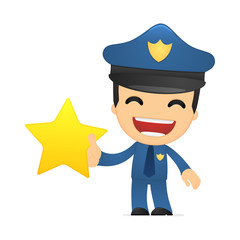 funny cartoon policeman