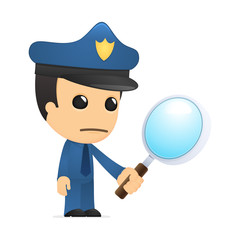 funny cartoon policeman