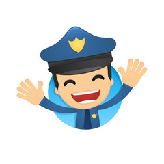 funny cartoon policeman
