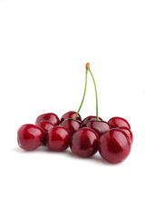 Fresh cherry on a white background