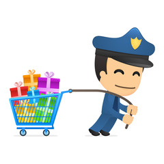 funny cartoon policeman