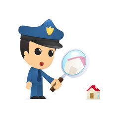 funny cartoon policeman