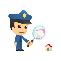 funny cartoon policeman