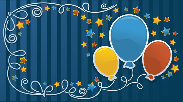 funny vector template,with ballon images