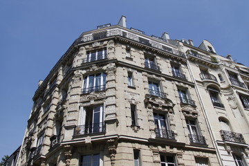 Immeuble du quartier d'Auteuil à Paris	