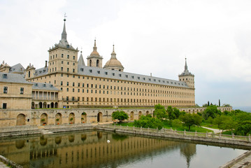 Naklejka premium El Escorial monastery, Madrid, Spain